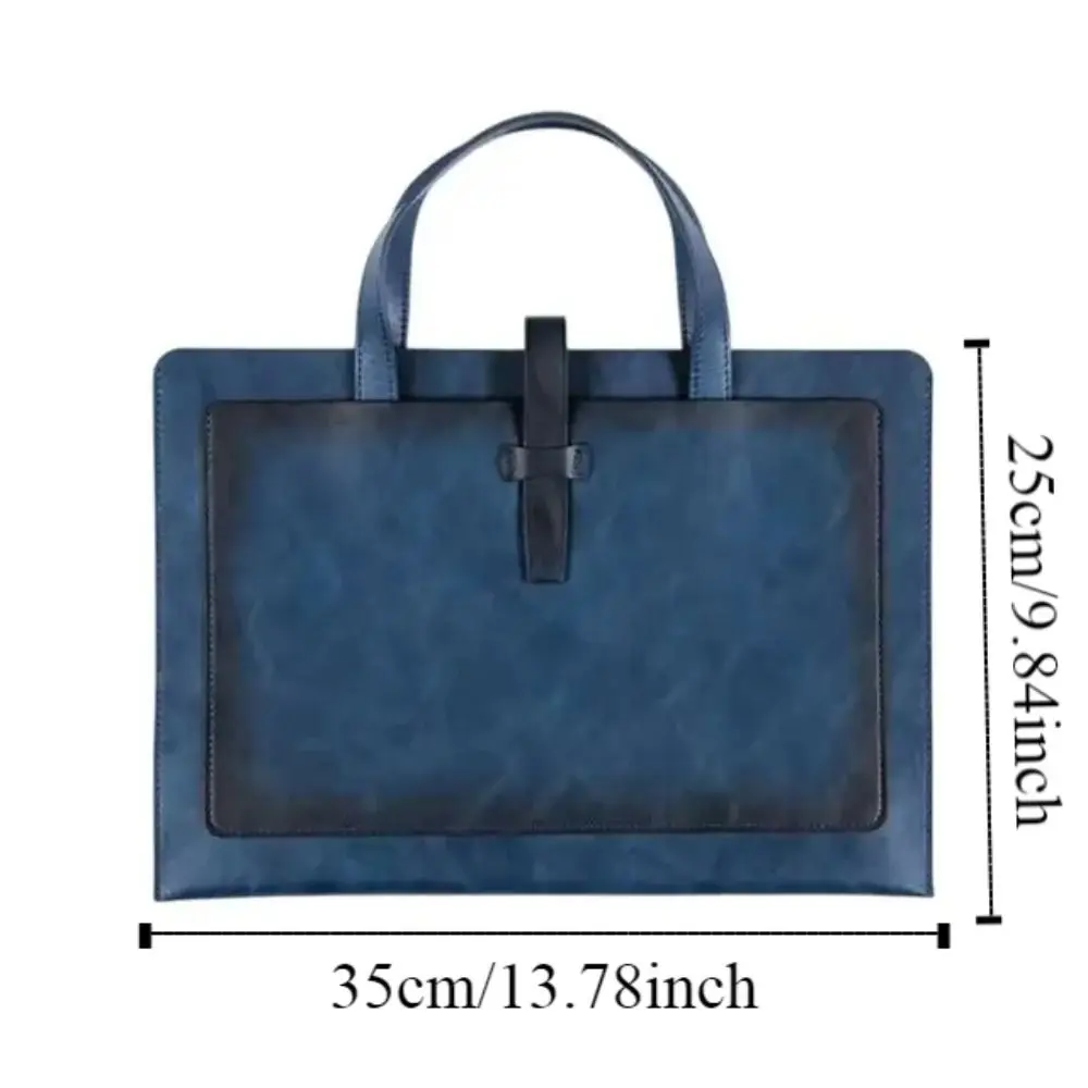 Sac pour ordinateur portable vintage A4, sac à documents étanche, fournitures scolaires, grande capacité, sac de détermination de fichiers, affaires, mode