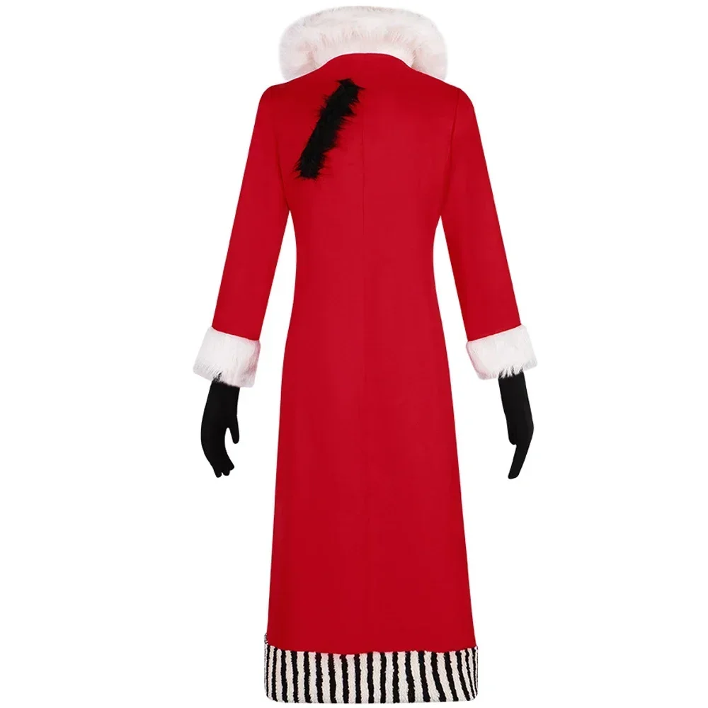 Cartoon 3V Valentino Cosplay Costume Suits Adult Unisex Overcoat Top Uniform Anime Outfits Hat Halloween Party Accessory Props