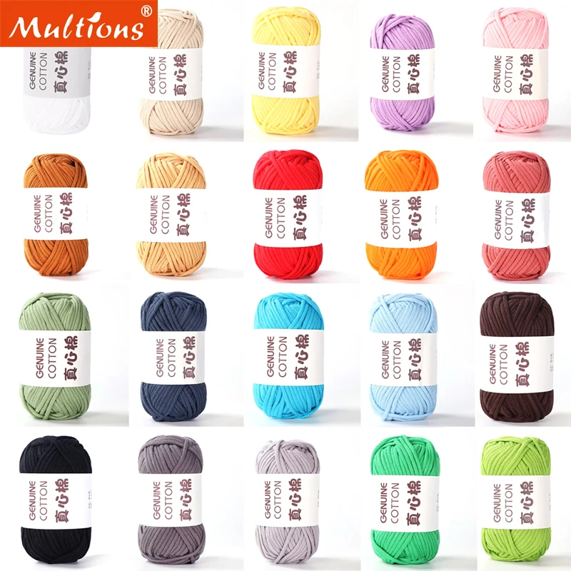 1Pc Cotton-Nylon Blend Yarn Soft Cotton Hand Knitting Blanket Carpet Handbag Crochet Cloth Threads for Knitting 50g/Ball 80M