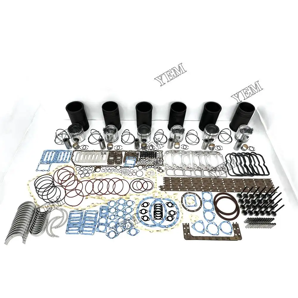 For Mitsubishi Engine Rebuild Kit With Cylinder Gaskets Piston Rings Liner Bearing Valves S6A2 Engine spare parts