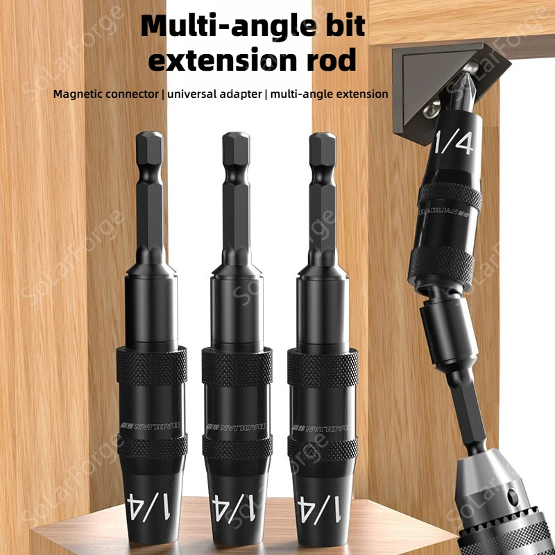 Picture 3: Batch Head Extension Rod, Multi Angle Corner Device Extension 6.35, Adapter Head, Hand Drill, Strong Magnetic Connection Rod