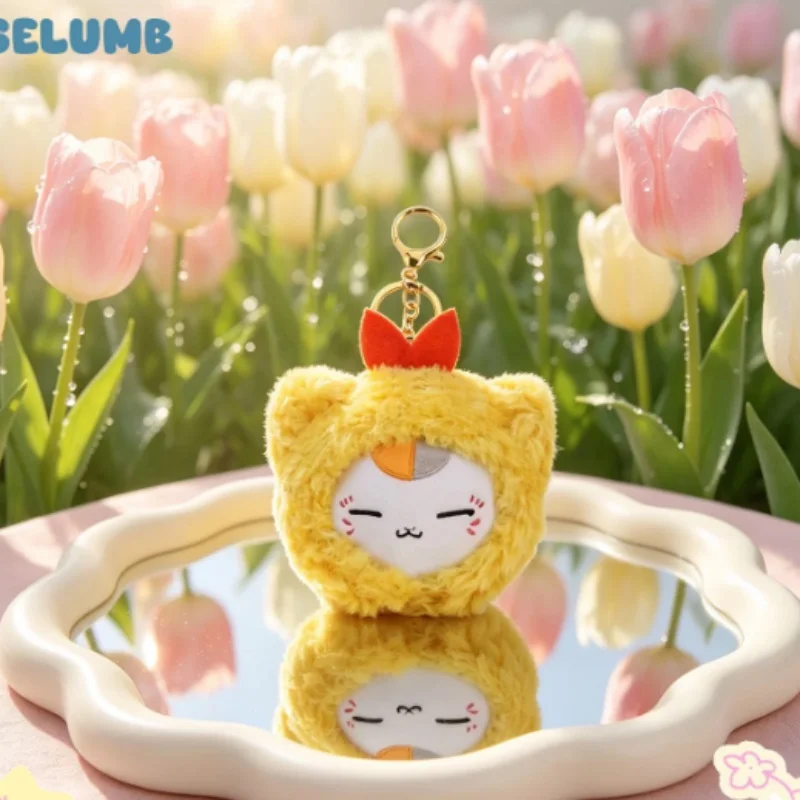 Natsume's Book of Friends Madara Fried Shrimp Modeling Plush Doll Backpack Belt Dual-Use Plush Pendant Anime Enthusiast Collect