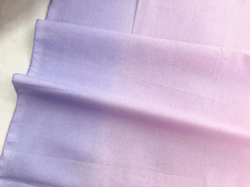 Purple pink gradient Cotton Fabric Sewing Quilting Cloth Patchwork Needlework Handmade DIY Material