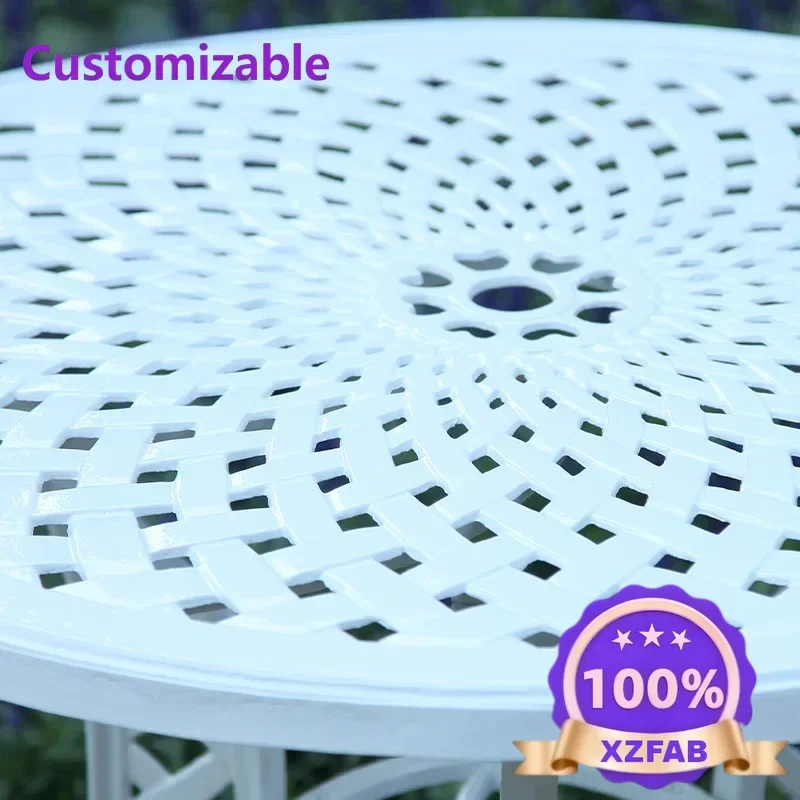 Factory Direct 2026 Simple Perfect Quality Cast Aluminum Outdoor Garden Terrace Chair Table