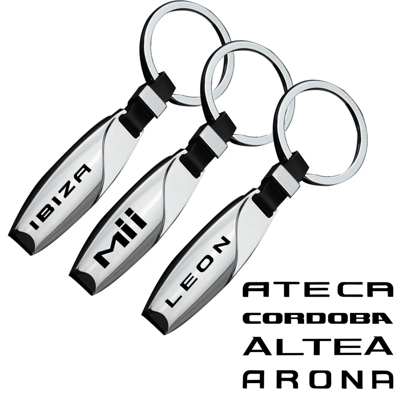 Car Keychain Pendant For Seat MII LEON IBIZA EXEO CORDOBA ATECA AROSA ARONA ALTEA Alhambra Car Accessories Decoration Gift