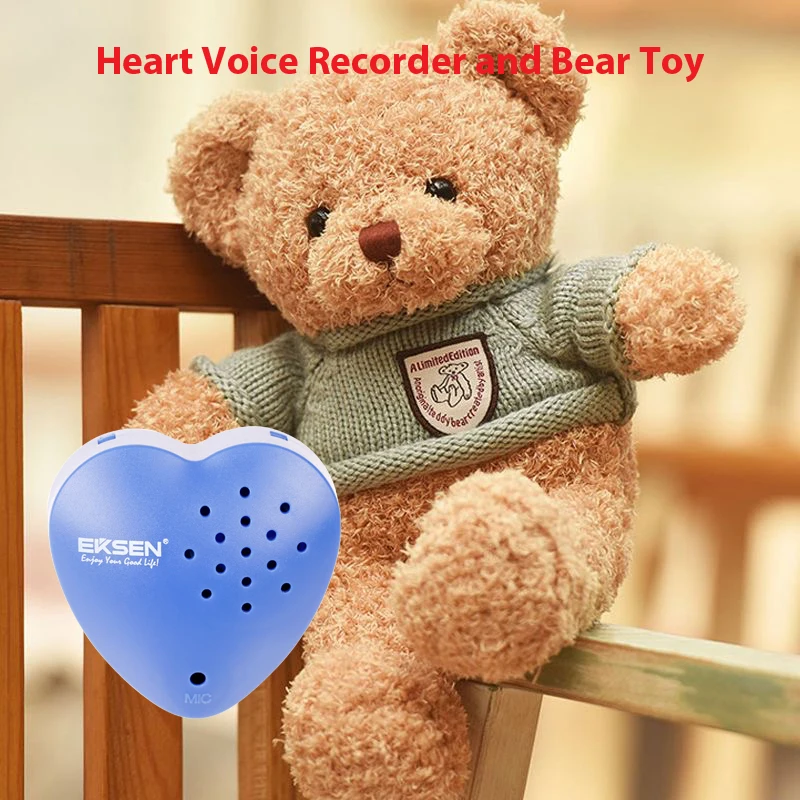 

Диктофон с медведем, набор мягких животных, 30 секунд, сердце, устройство рекордера, 40 см, мягкий плюшевый медведь с молнией для мальчика