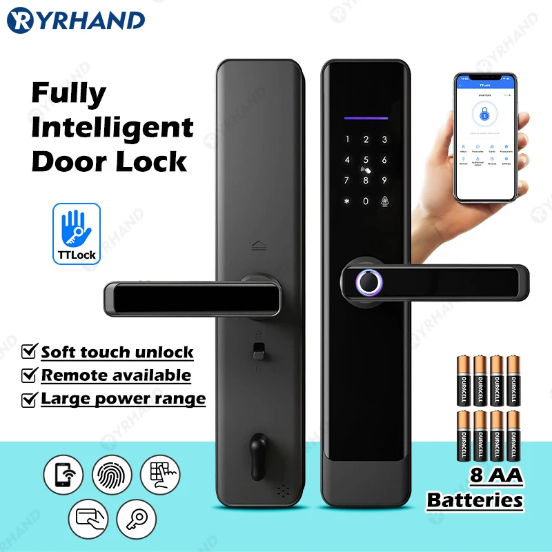 TTlock Unlock Waterproof cerraduras inteligente Fingerprint Smart Lock 6068 Electronic Intelligent Biometric Lock For home