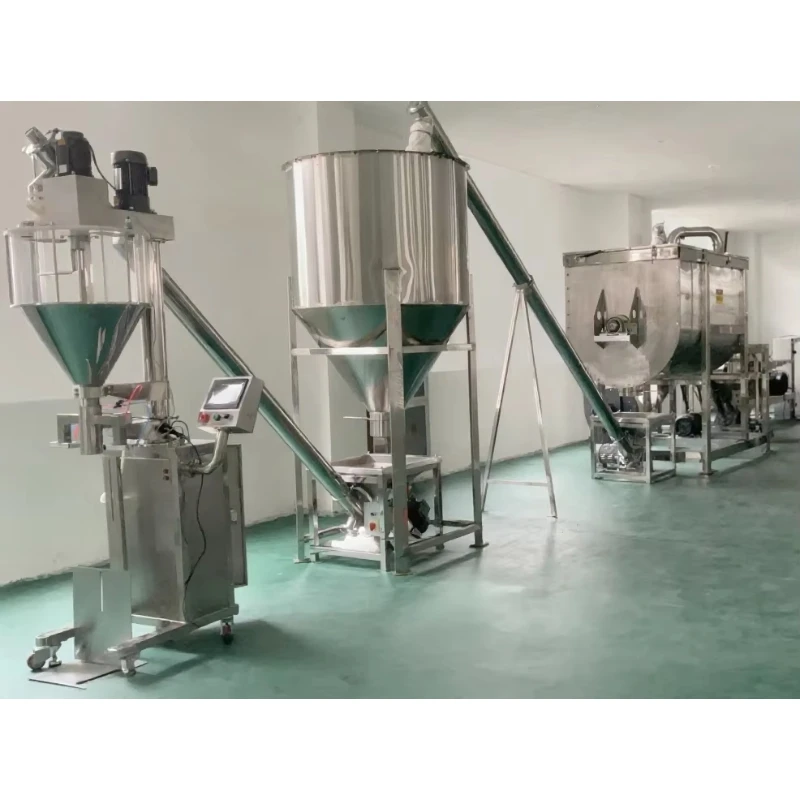 Customized Washing Powder Detergent Powder Mixing Filling Packing Machine Line Instant Oats Whey Powder Production Line