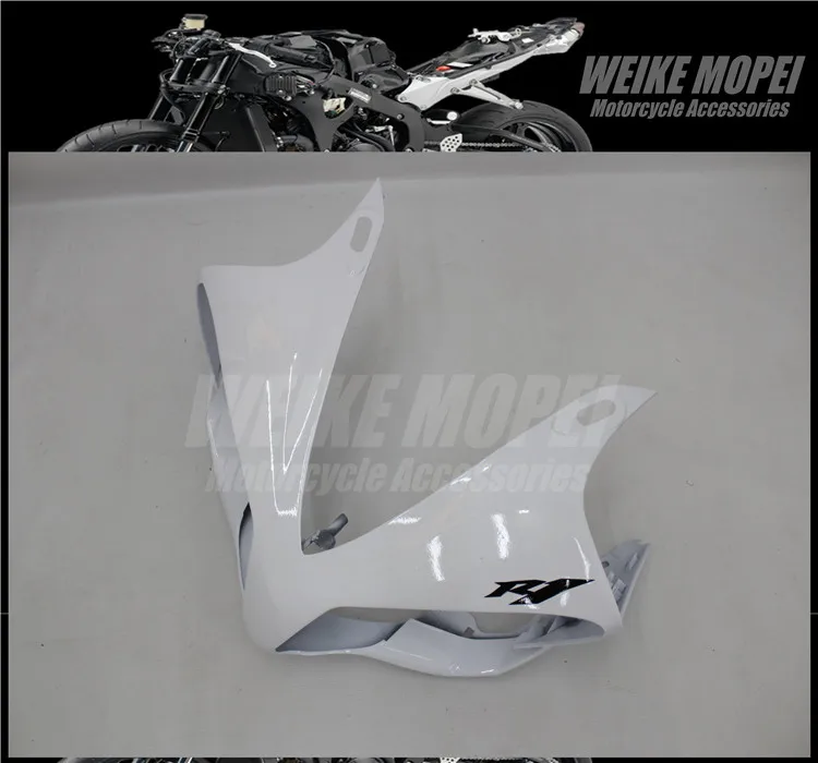 

White Front Upper Fairing Headlight Cowl Nose Panlel Fit For YAMAHA YZF1000 07 08 R1 2007 2008