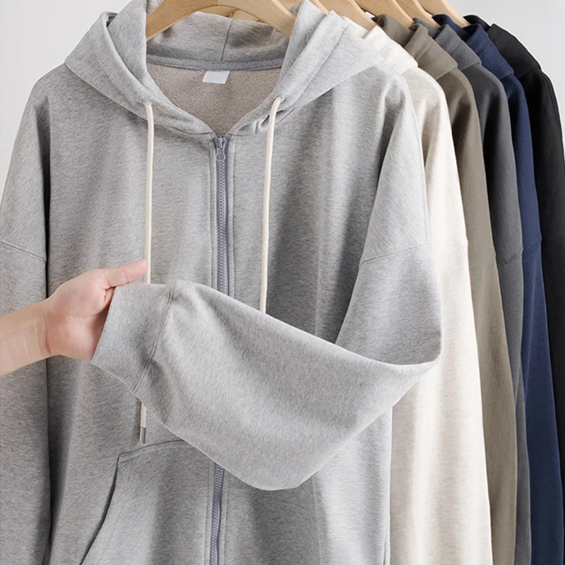 Autumn High Quality 360g 80 Cotton 20 Polyester Blank Plain Heavyweight Oversized Hoodies Unisex French Terry Men's Boxy Hoodies