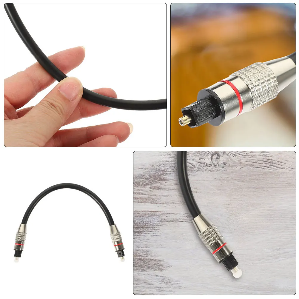 

Optical Digital Audio Cable Fiber Male to Male Cord Durable PVC Pmmc Material Stable Signal Transmission Audio Cable for