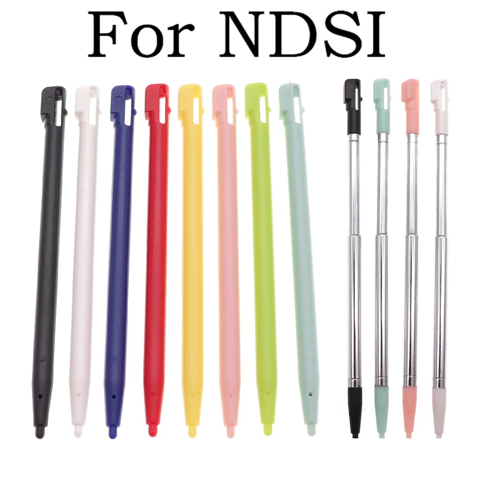 1PCS Plastic Touch Screen Stylus Pen& Metal telescopic pen For Nintendo DSI For NDSI Touch Screen Pen