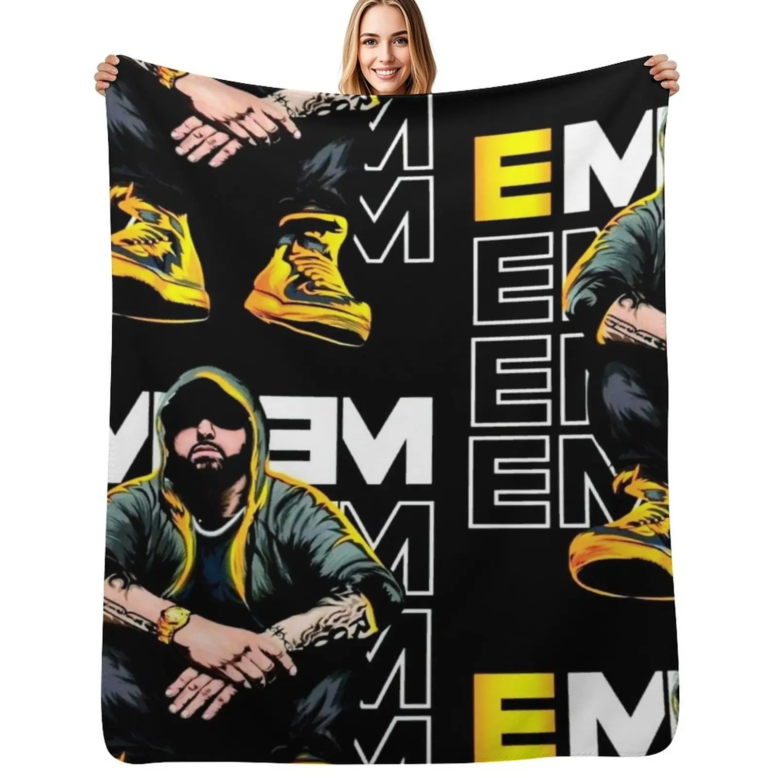 

Eminem Throw Blanket Elegant Warm Throw Blanket for Hotel Home