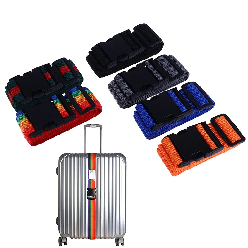 2M Rainbow Password Lock Packing Luggage Bag Password Lock Buckle Strap Baggage Belts