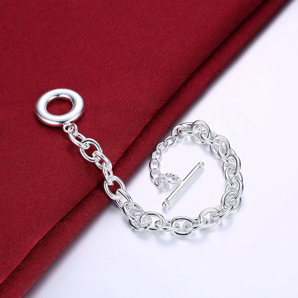 

New charms 925 sterling silver Wild chain Bracelets for women man high quality Wedding party Holiday gift Fashion Jewelry