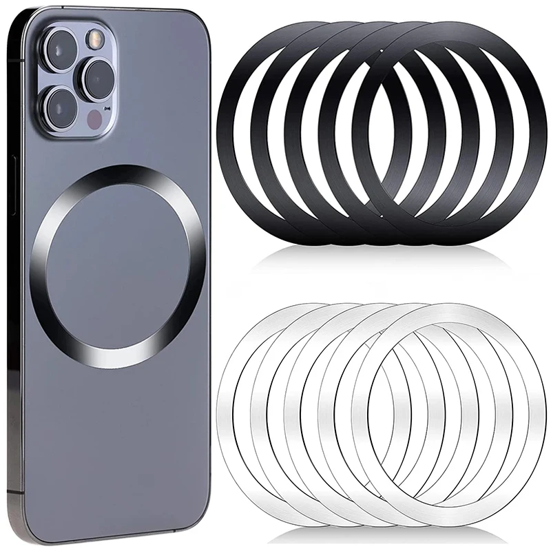 for MagSafe Magnetic Plate Ring Universal Magnetic Metal Sticker Rings Wireless Charger Sheet Mobile Phone Car Holder Iron Sheet