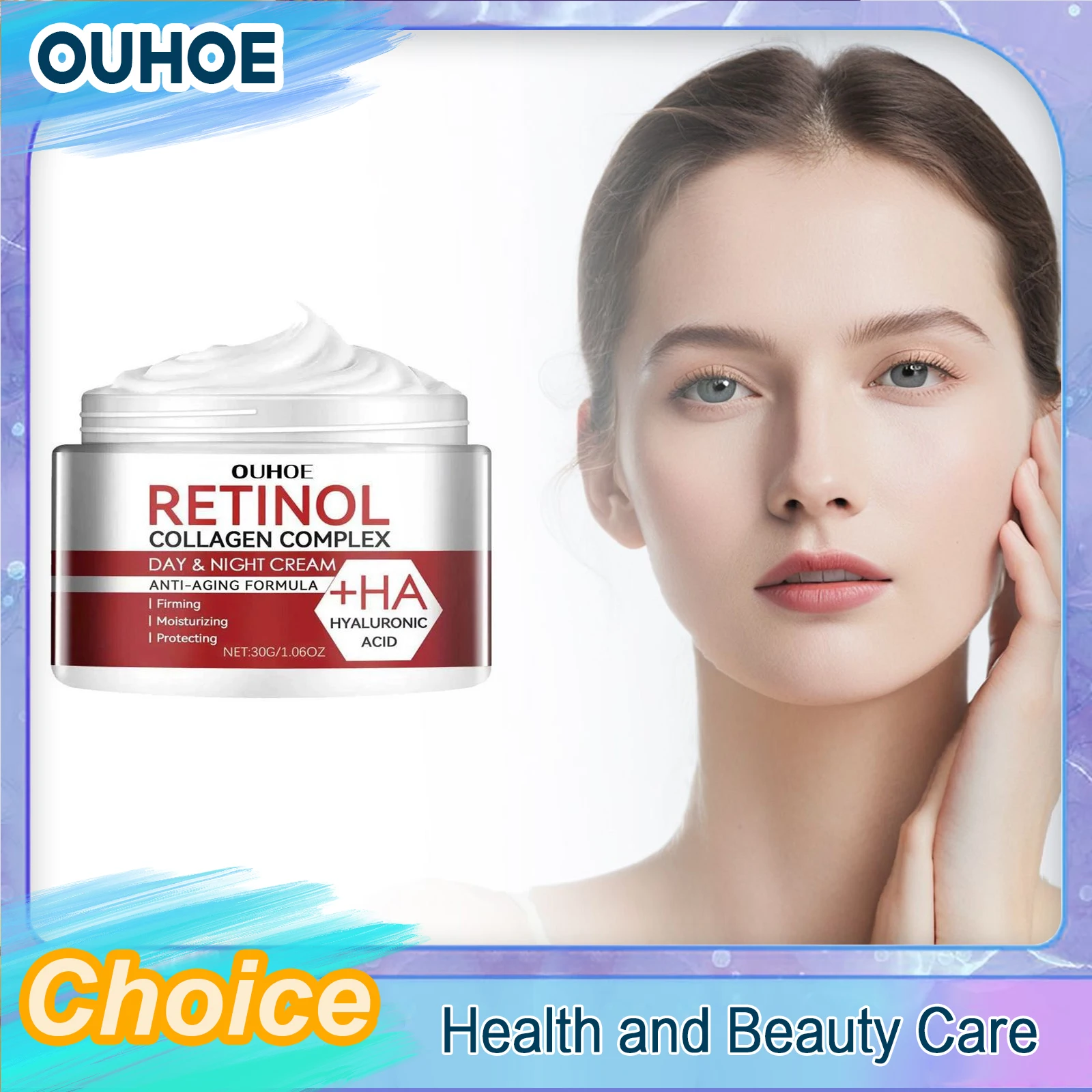 

Retinol Cream Original Wrinkle Remover Anti Aging Creams for Face Firming Pores Collagen Smooth Whitening Moisturizer Skin Care