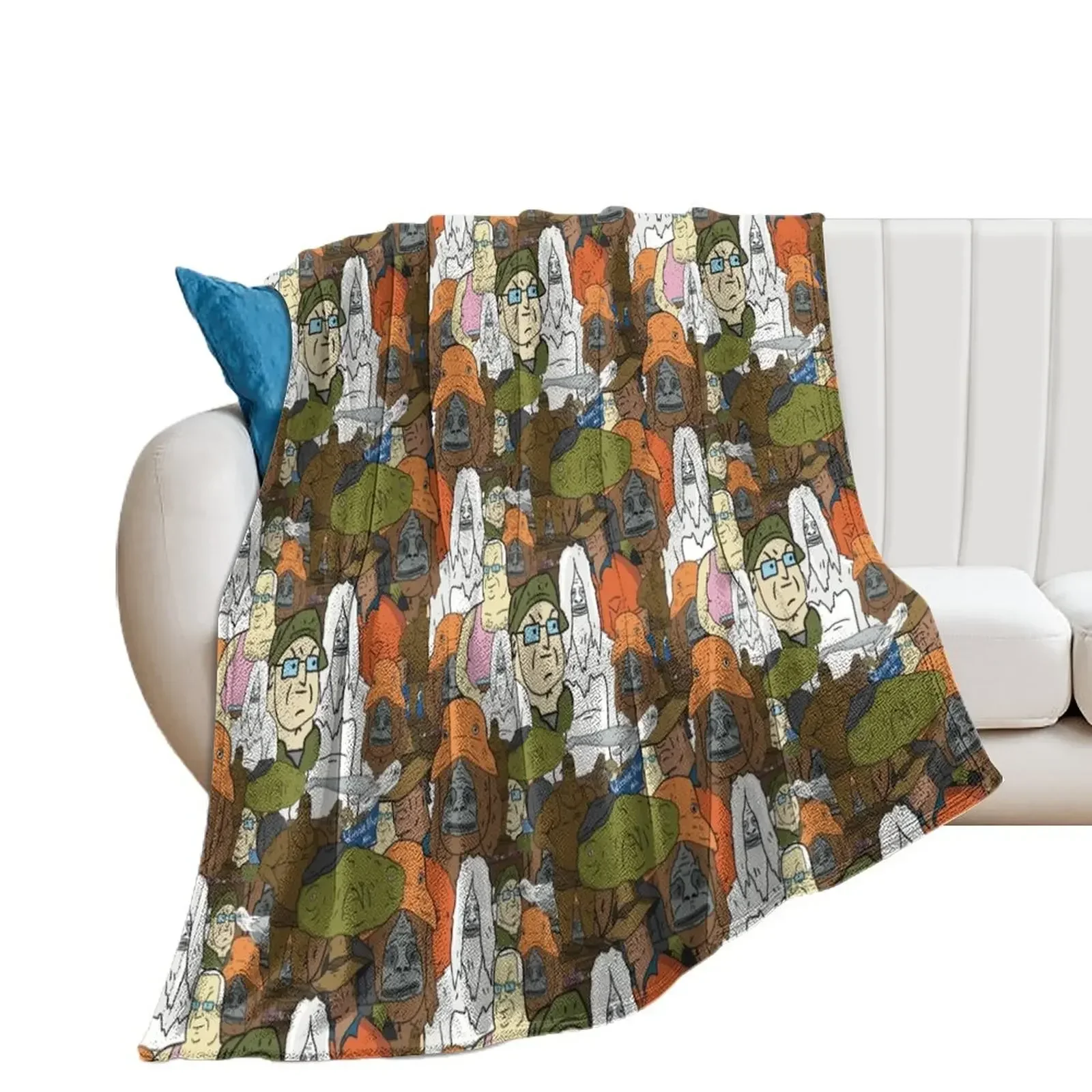 Sassy the Sasquatch Throw Blanket Blankets For Sofas Bed Polar Decoratives Blankets