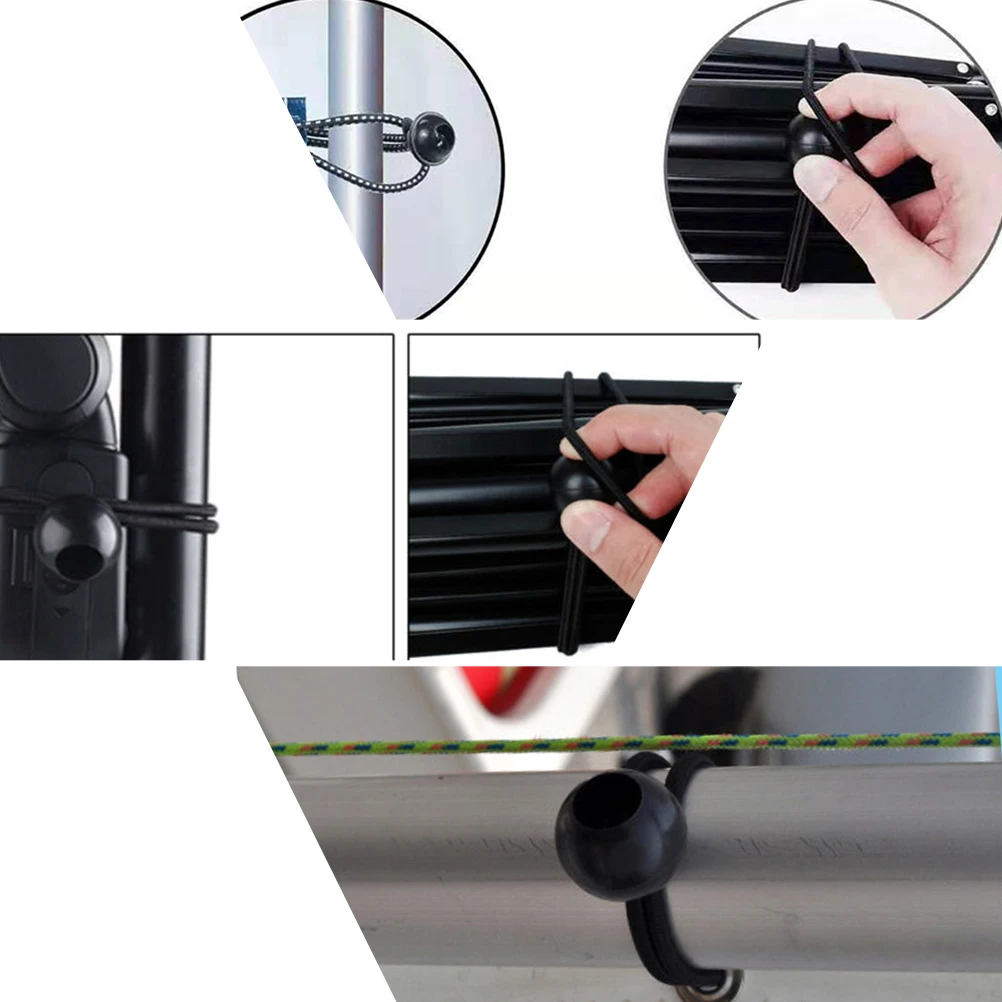 

25pcs 15.2Cm Ball Head Bungee Cord Elastic For Tarp Canopy Tie Down Strap Tent Accessories Camping Hiking Fitness Canopy Tie