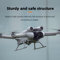 Folding Landing Gear Drone Accessories Portable Quick Release for Mini 3 Pro Increased Tripod Extension Protector