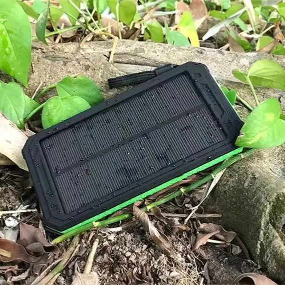 Solar Power Bank 20000 Outdoor Camping Light Mobile Phone Multi-function Portable Large-capacity Mobile Power Supply BCAK