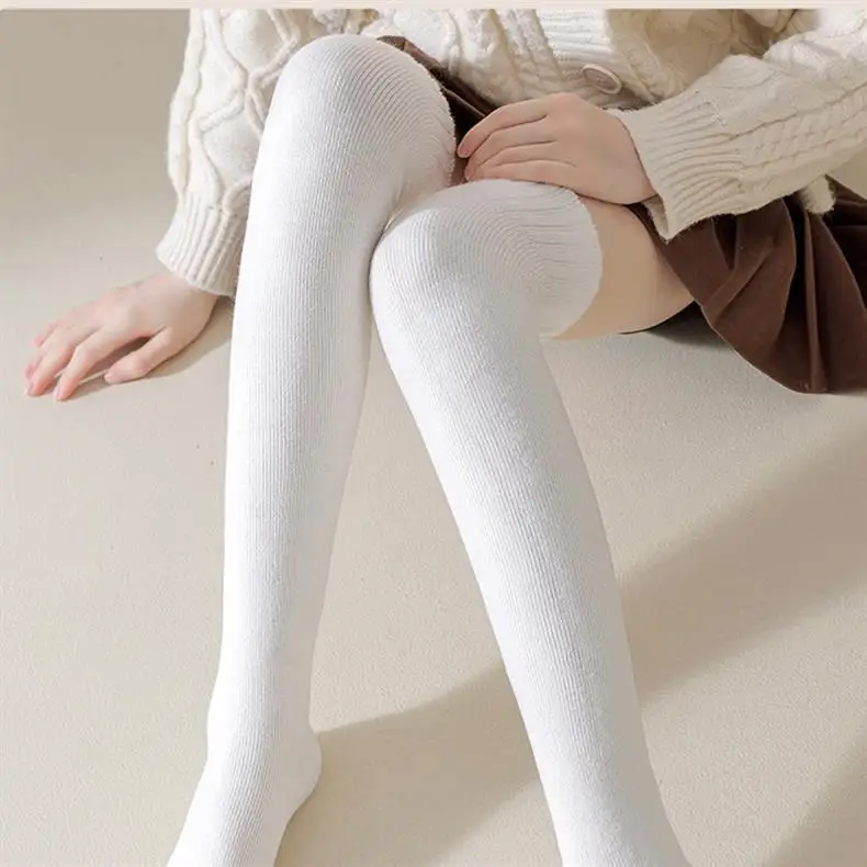 Calzini da donna autunno spugna invernale velluto addensato caldo ginocchio lungo tubo ginocchiere calze autoreggenti calze autoreggenti