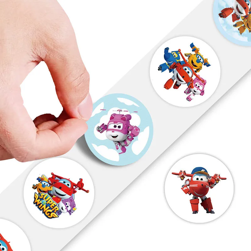 500 قطعة سوبر أجنحة لتقوم بها بنفسك لفة ملصقات وسادة جذع الثلاجة مقاوم للماء أنيمي ملصقات أنيمي الشكل صورة اللعب ملصق هدية