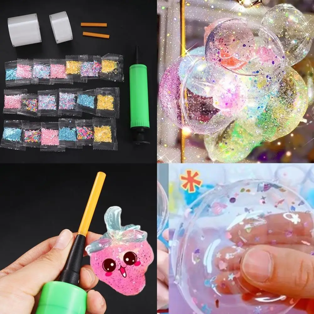 

Double Sided Tape Nanos Tape Bubble Maker Kits Transparent Nano Tape DIY Balloon Blowing Tape Reusable Multipurpose