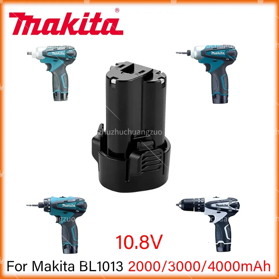 Makita-bateria recarregável Li-ion das ferramentas eléctricas, 10.8V, BL1013, TD090D, DF030D, LCT203W, BL1014, 100% original