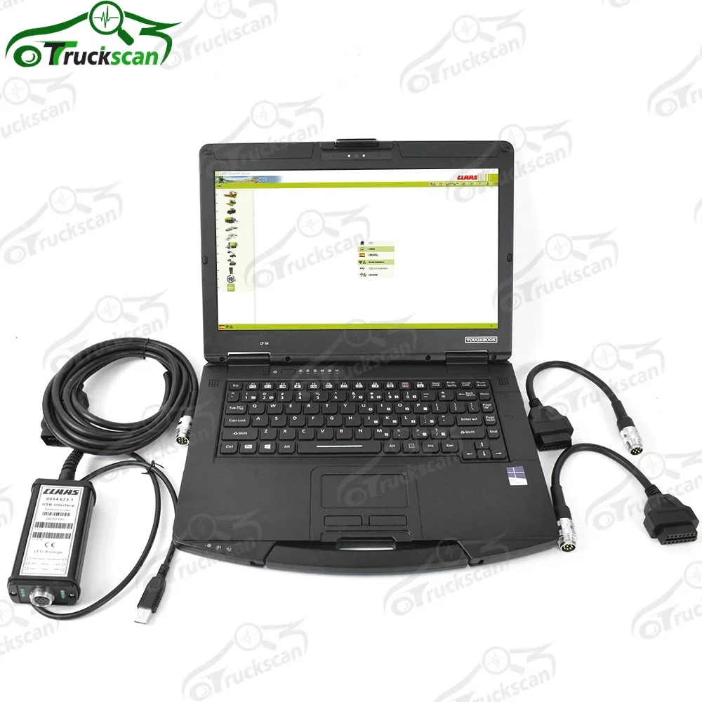 For CLASS MetaDiag diagnostic tool Agriculture construction truck tractor For Claas simulator p/n14204140 cable+cf53laptop