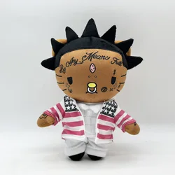 Hello Kitty as Rapper Lil Uzi Plush Doll Plushies Stuffed Toys Lovely Kids Boys Girls Christmas Gifts