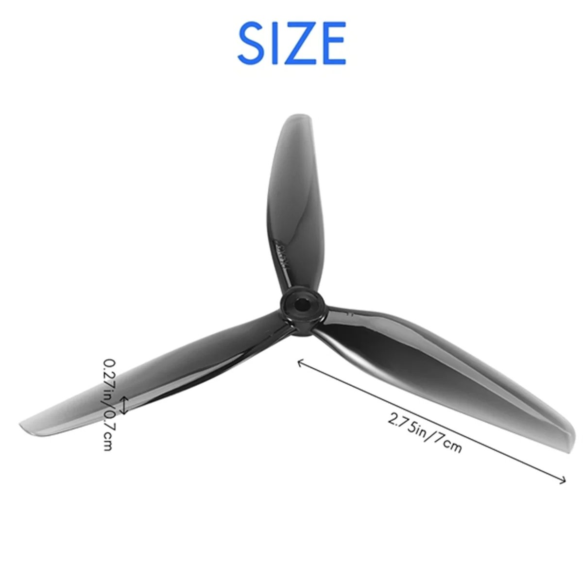 AT-4 Pairs for HQPROP 7X4X3 7040 3-Blade PC Propeller for RC FPV Freestyle 7Inch Long Range LR7 Cinelifter Drones DIY