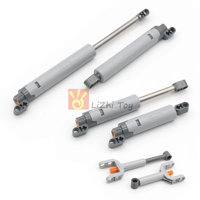 MOC Bricks Bricks Technical Linear Actuator Long Ends Holder Building Blocks Compatible with 40918 61927 61904 Hydraulic Rod