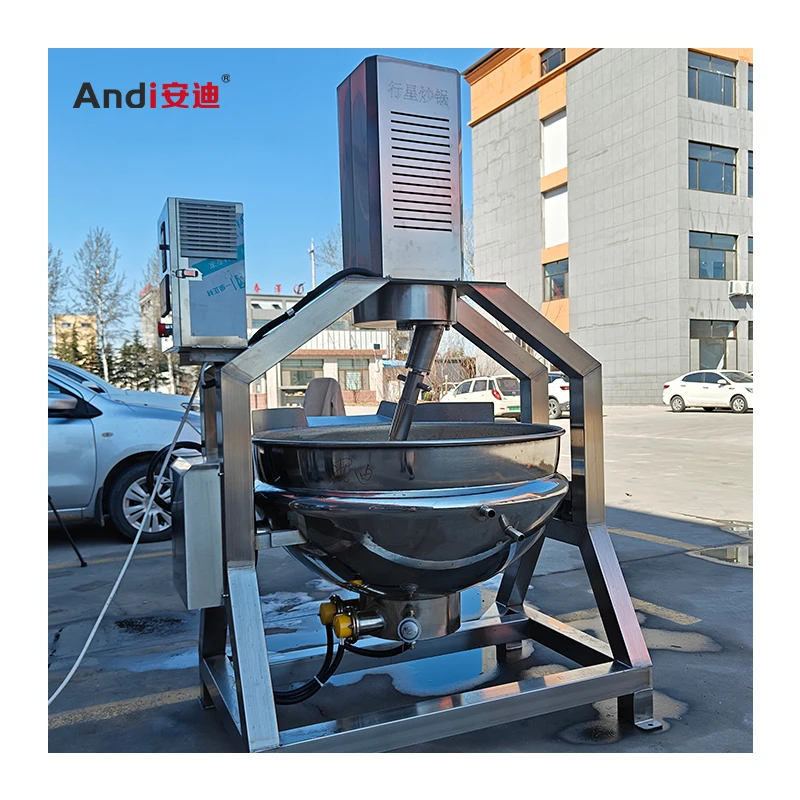 Factory Supply Automatic Jam Making Machine Fruit Jam Sandwich Mixer Pot Sace Cooking Machine With Agitation