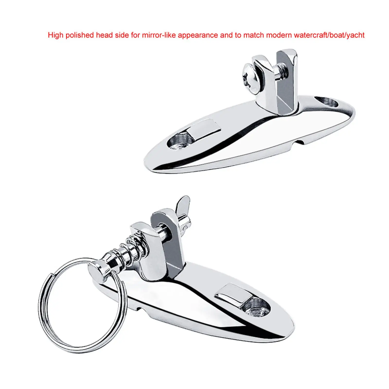 Durable Marine Deck Side Hinge 316 Includes Screws for Canoe Raft Kayak Canopy Hardware Accessories