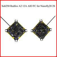 Sub250 Redfox A2 12A AIO FC for Nanofly20 2S FPV Drone Chip with ESC Elrs 2.4G Receiver Antenna XT30 Power Cable