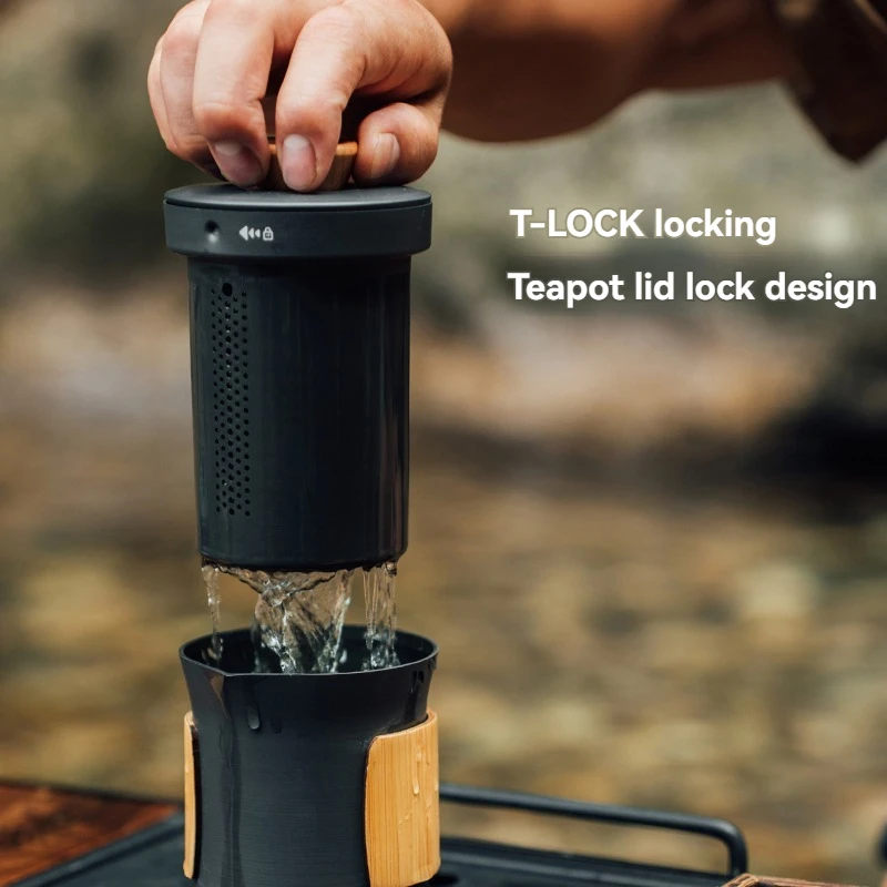 ALOCS Tea Set Outdoor Camping Portable Kung Fu Tea Set Home Travel Minimally Designed Portable Tea Set