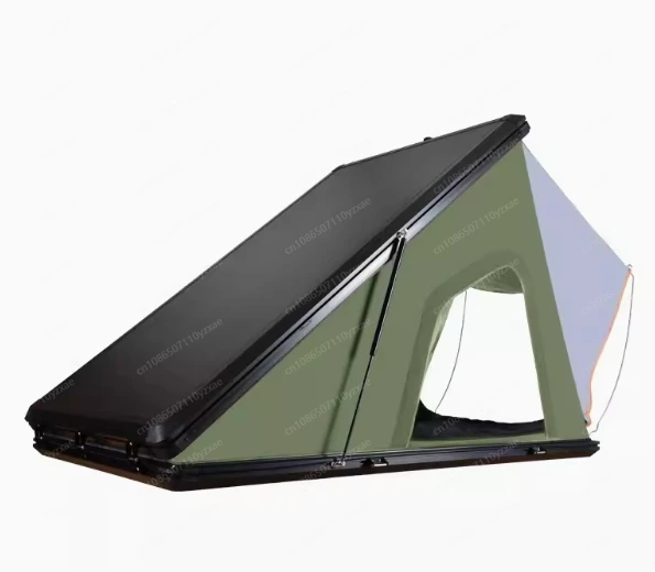 

Aluminum Folding Camping Triangle Tent, Hard Shell, Car Roof Top Tent for 4x4 Suv Pickup Off-road Camping, 2 Person