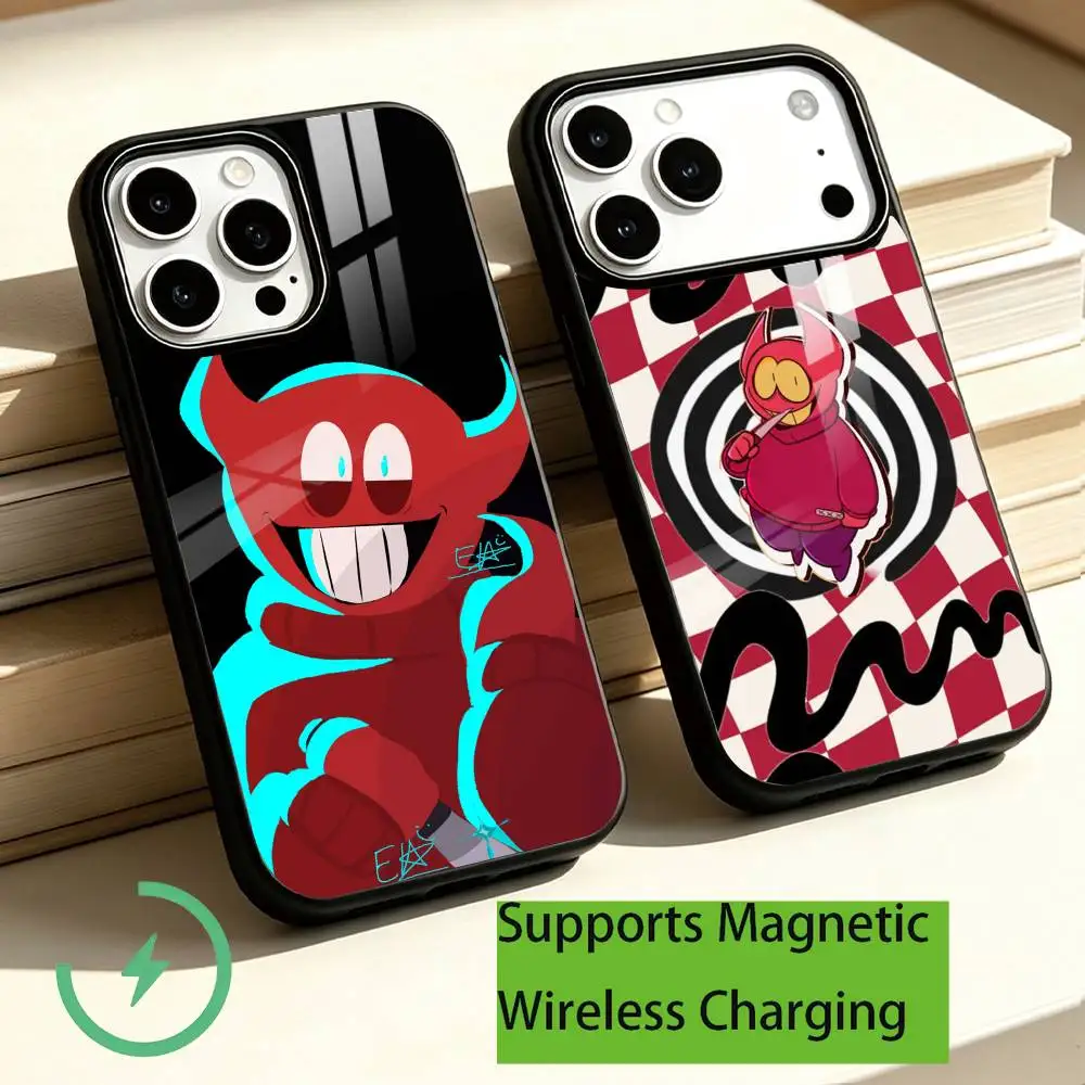 S-Spooky M-Month Bob Phone Case For iPhone18,17,16,15,14,13,12,11 Plus,Pro Compatible with magnetic wireless charging Gift