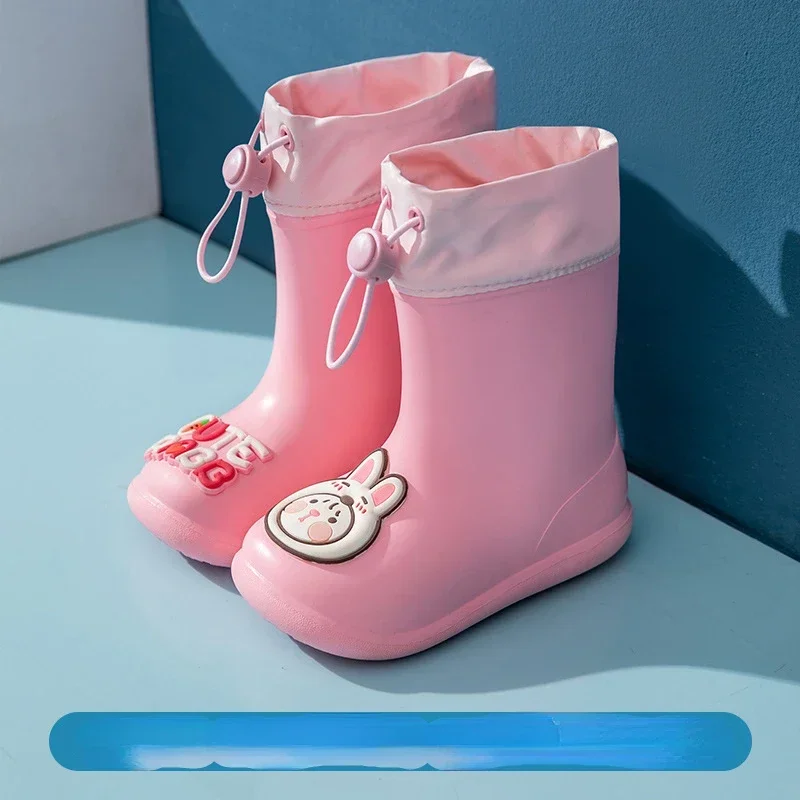 OligWaterproof-Chaussures de Pluie pour Enfant, Bottes de Nourrisson, Non-ALD, de Rencontre avec Bébé, de Dessin Animé, pour Garçon et Fille, d'Été