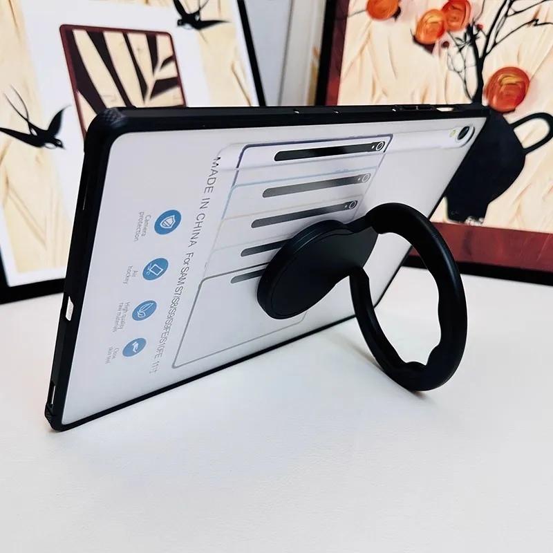 

Rotation Frosted Case For Samsung Galaxy Tab S10 Lite 10.9inch 2025 S10 FE S9 S8 S7 A9 8.7 inch Soft Frame Full Protection Cover