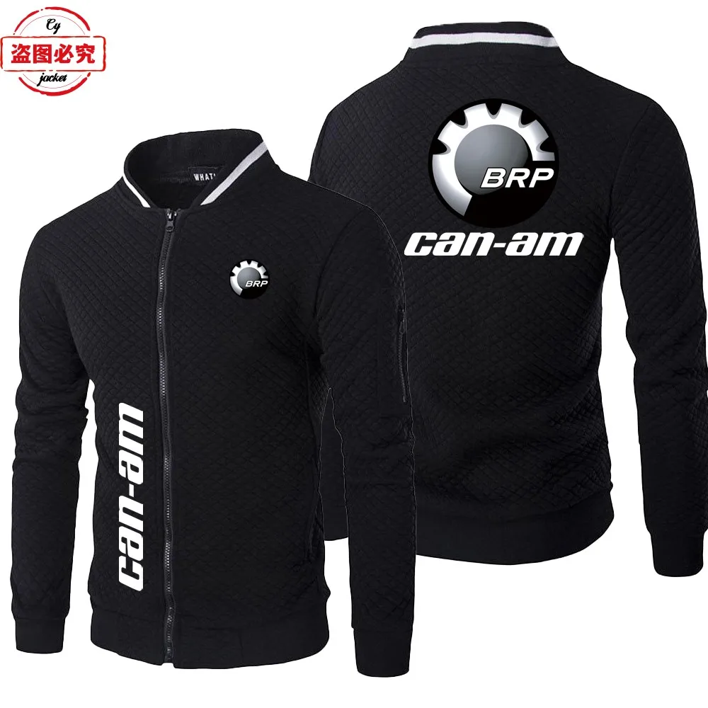 CAN-AM motorcycle logo locomotive jacket casual long-sleeved top stand-up collar jacket group cycling suit racing suit