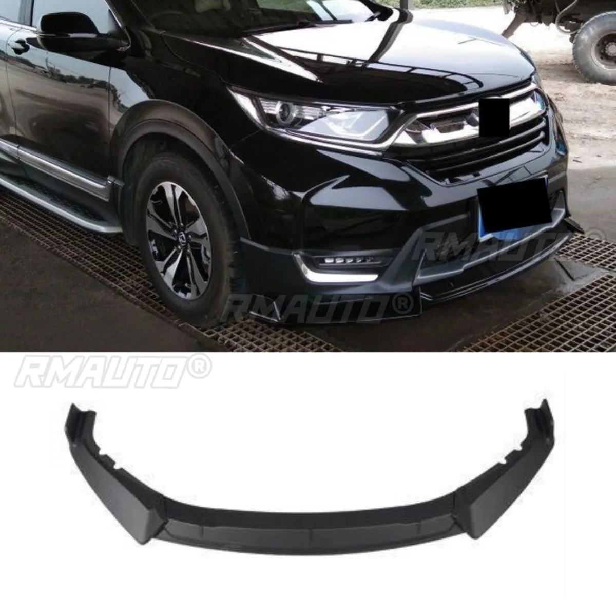 

Car Front Bumper Lip Diffuser Spoiler Glossy Black Modification Part for Honda CRV 2017-2020 Bumper Guard Car Accessories