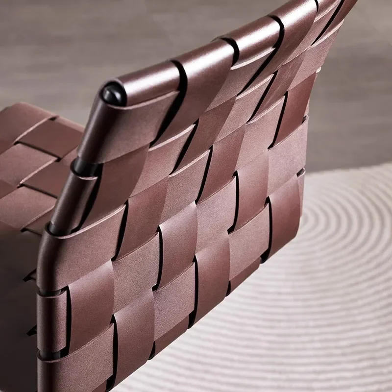 ラウンジレザーバーチェア北欧ミニマリストモダン背もたれハイチェアリラックスレセプションカウンタータブレテスデバー家具