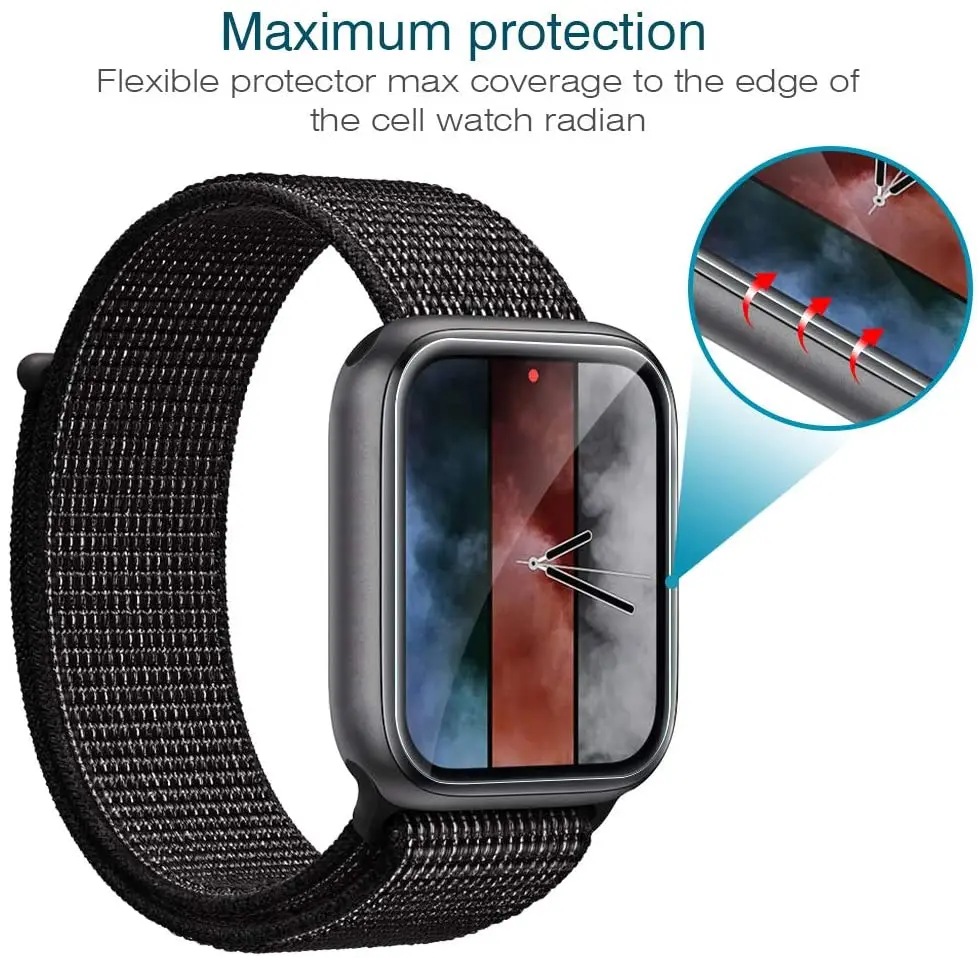 Screen Protector For Apple Watch 44mm 40mm 45mm 41mm 38mm 42mm iwatch 6 SE 5 4 HD FILM Glass Protective Apple watch series 7 8