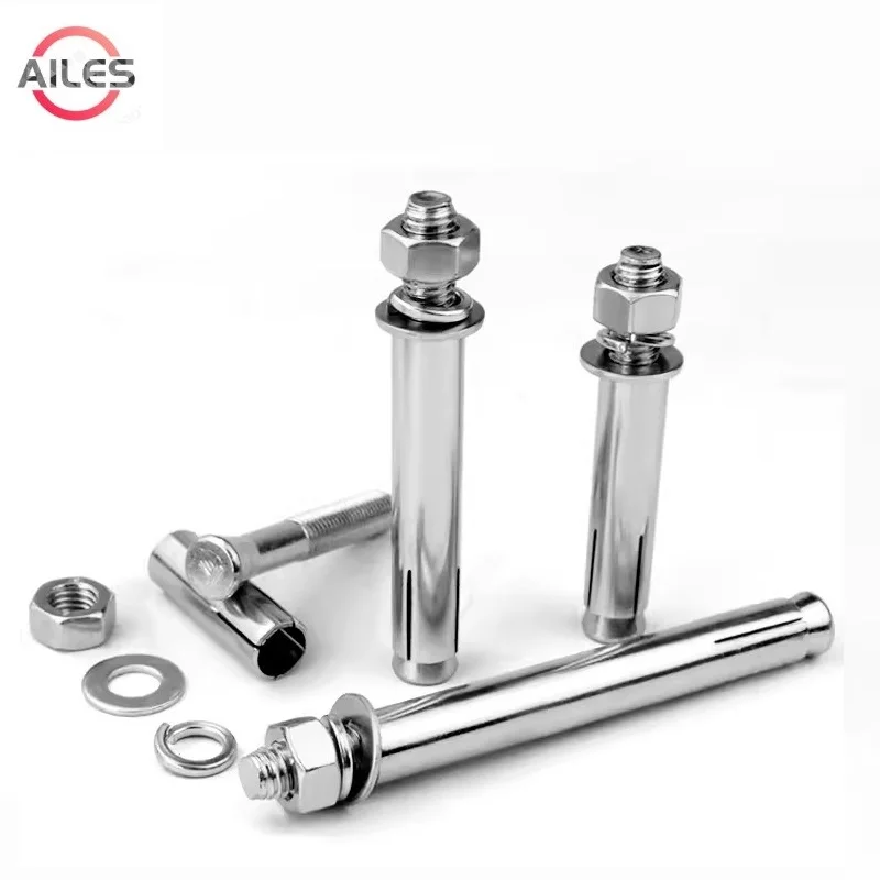 

M6 M8 M10 M12 M14 M16 Expansion Bolt 304 Stainless Steel 6mm 8mm 10mm 12mm 14mm 16mm x 50 65 120 200mm Sleeve Anchor Set Screw