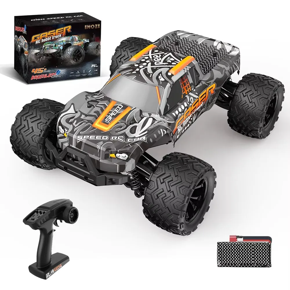

001E/002E 45KM/h Super Brushless - Waterproof High Speed RC Truck，4WD Remote Control Toy Car 1:14 - 4x4 Off Road Drift Racing