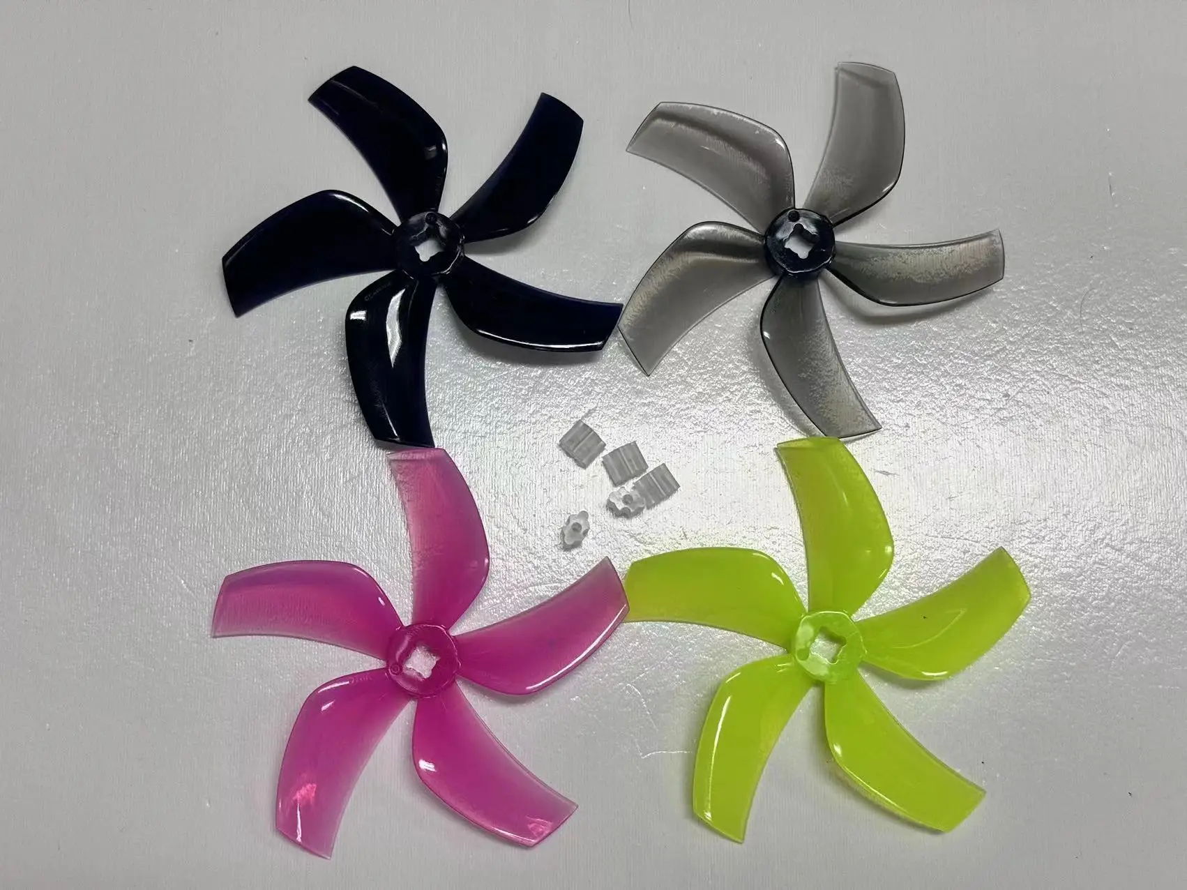 4pcs/2pairs Gemfan D76 Ducted 76mm 5-Blade Propeller for RC FPV Racing Freestyle Toothpick Cinewhoop Duct Drones