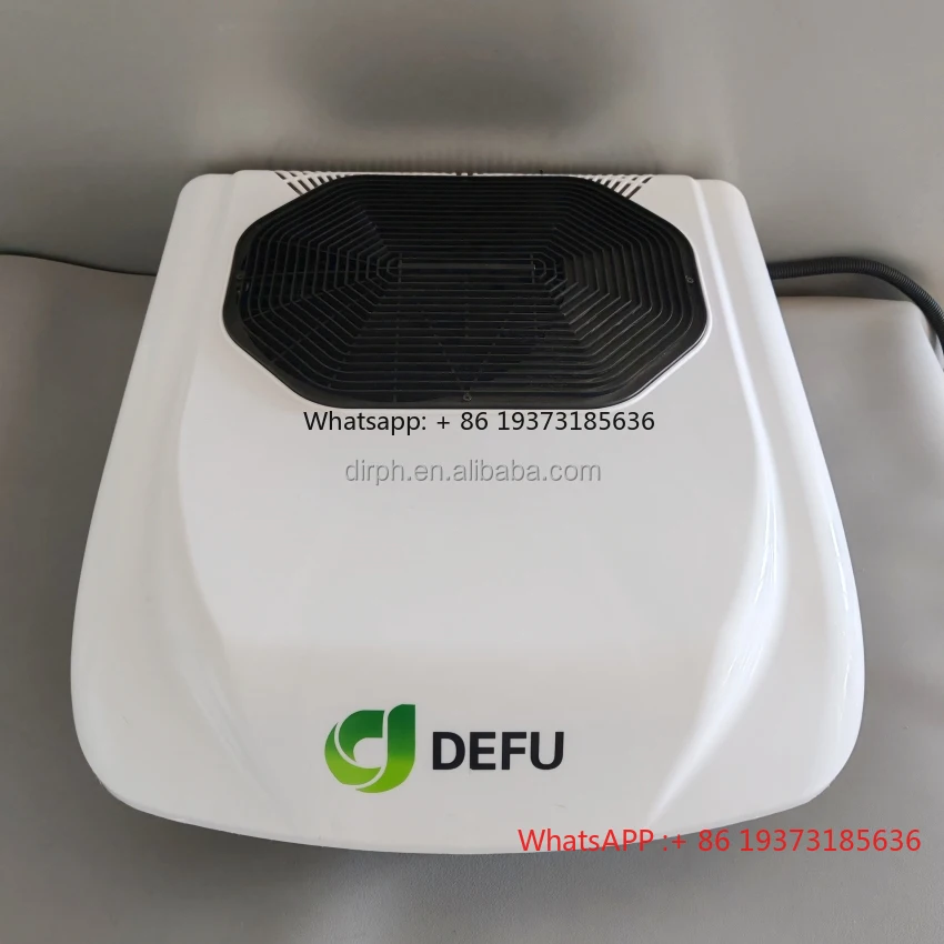 DEFU New Tractor Van RV Truck AC Cooler DC 12V/24V Self Contained Scroll Compressor 7500-9000 BTU Air Conditioner