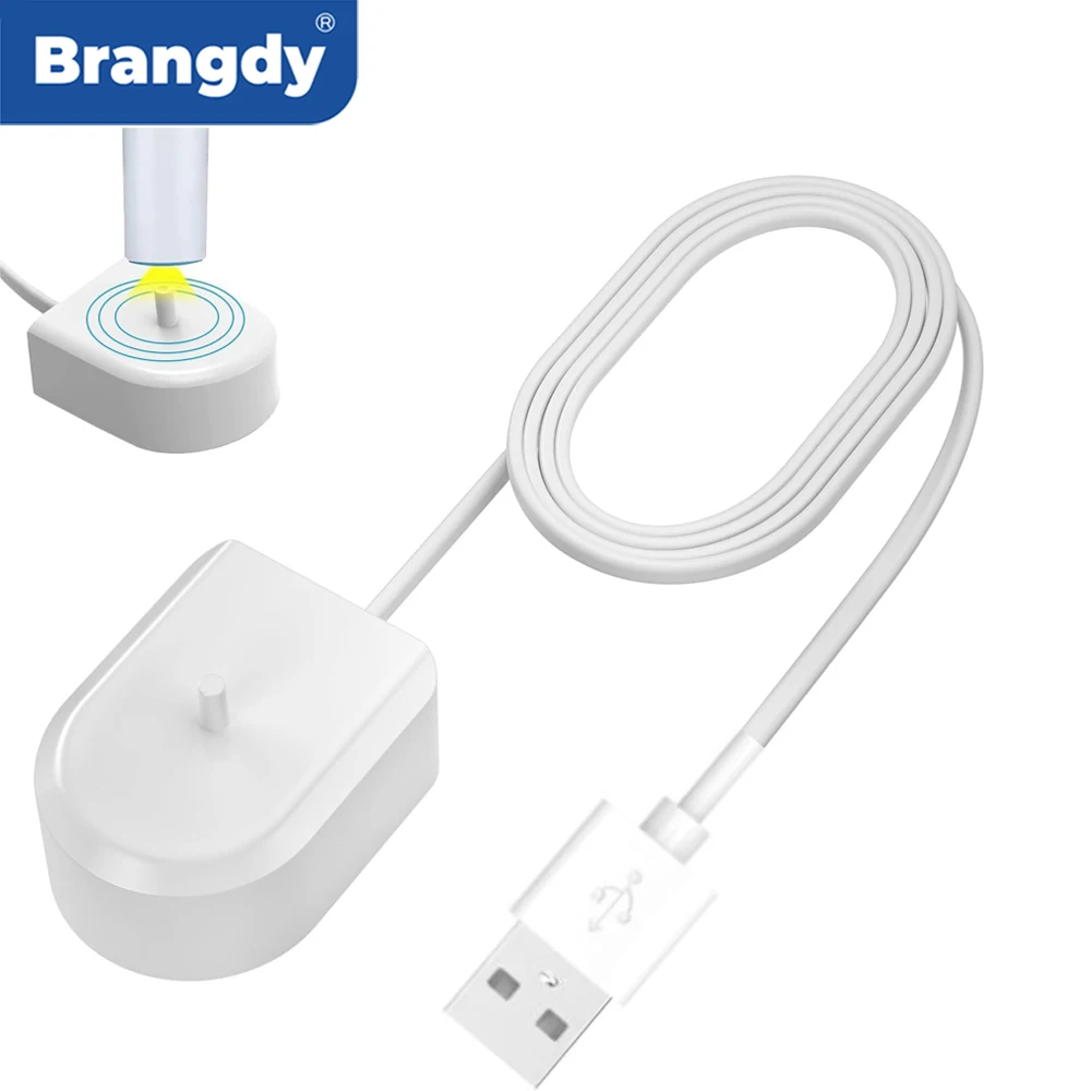 Brangdy USB Charger Base Fit for Philips Sonicare Electric Toothbrush HX6100 HX3000 HX6000 HX8000 HX9000 Series IP67 Waterproof